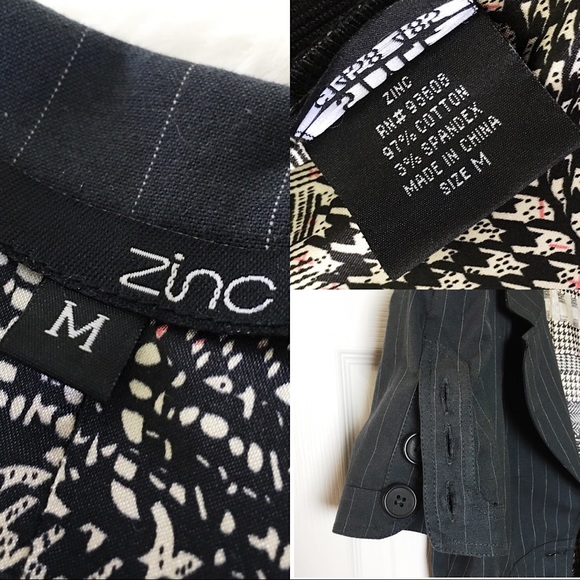 🌸ZINC🌸Women’s Navy Blue Striped Blazer - Picture 7 of 8